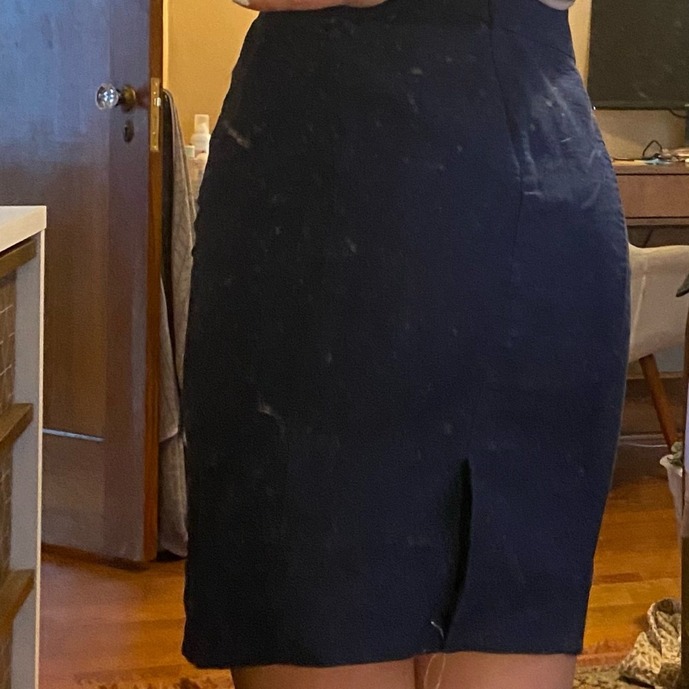 J-crew navy blue pencil skirt